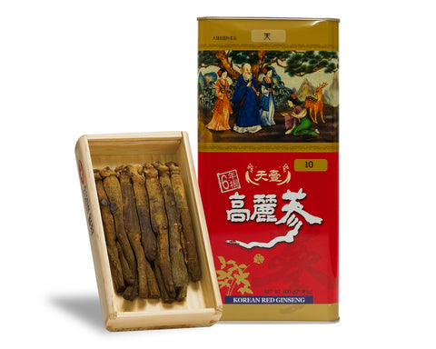 Premium Dried Red Korean Ginseng Roots | Heaven Class (10pc)